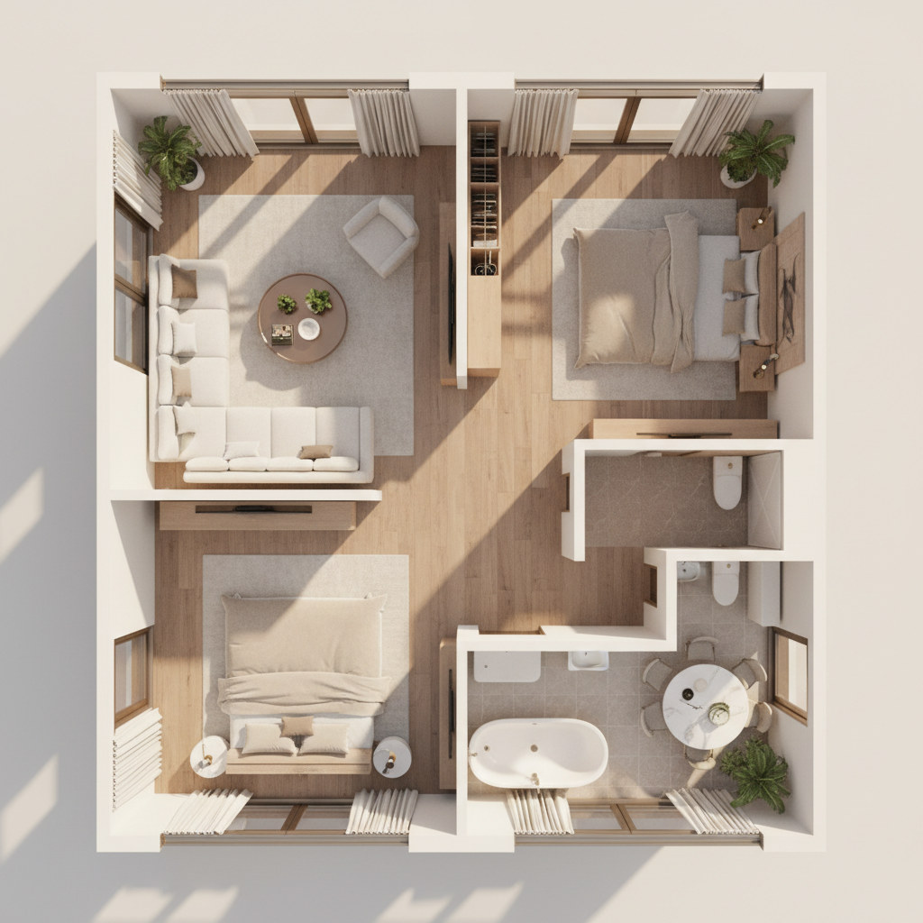 Sơ đồ mặt bằng 3D
